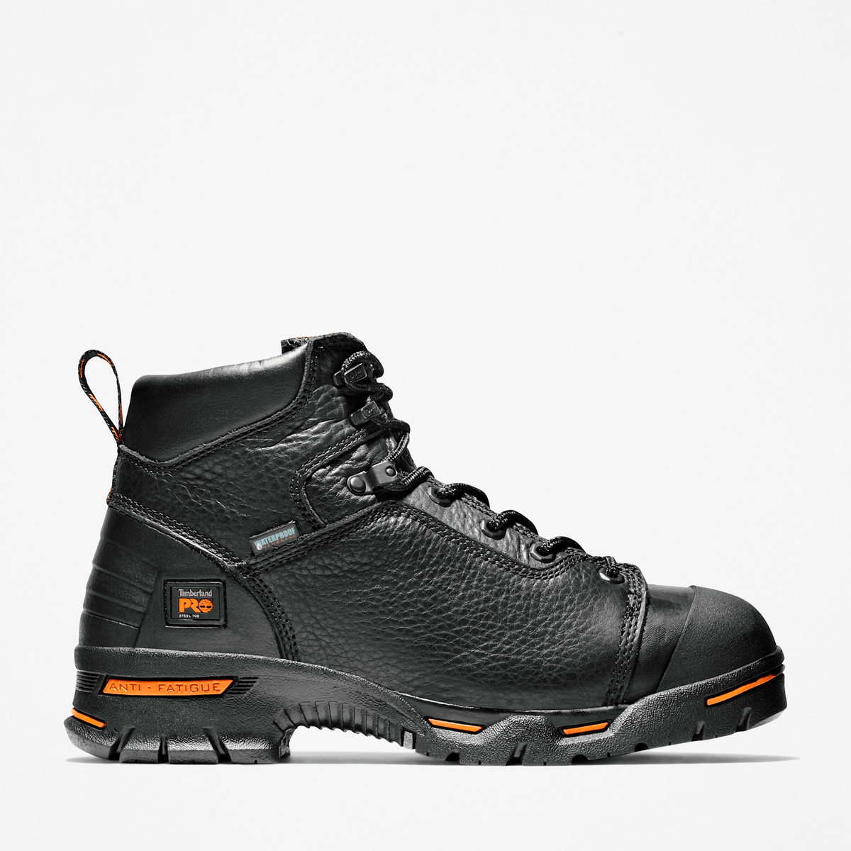 Mens Timberland PRO Endurance 6 Steel Toe Waterproof Work Boot TBL Black HERO