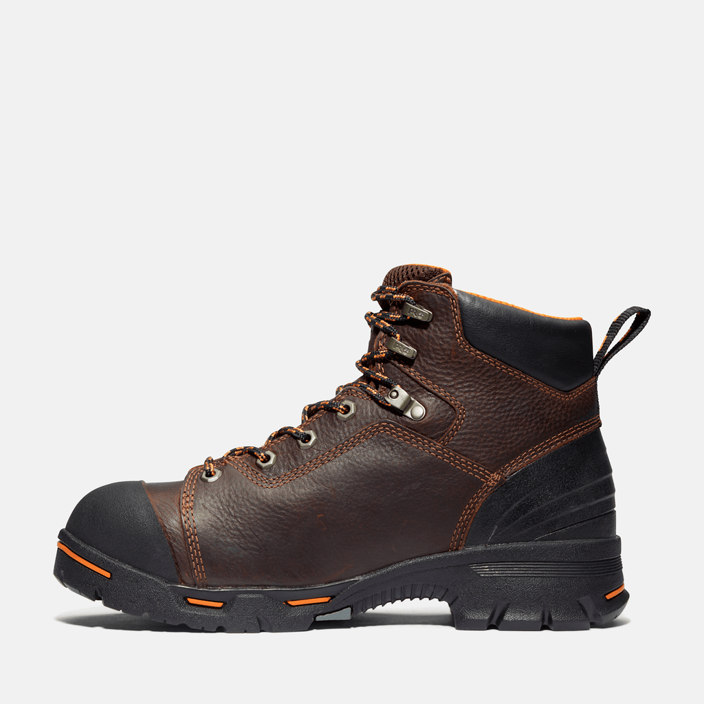 Mens Timberland PRO Endurance 6 Steel Toe Work Boot TBL Brown Leather ALT6