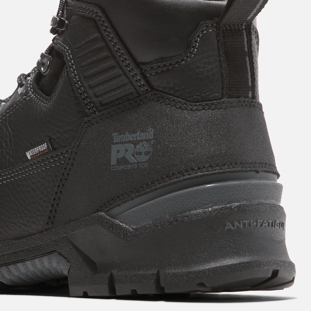 Mens Timberland PRO Endurance EV 6 Composite Toe Waterproof Work Boot TBL BlackGrey ALT7