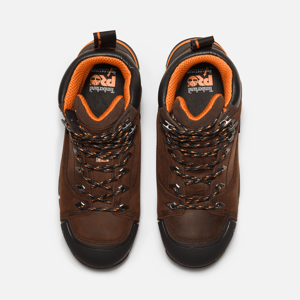 Mens Timberland PRO Endurance EV 6 Waterproof CompToe Work Boot TBL Walnut BrownOrange ALT2