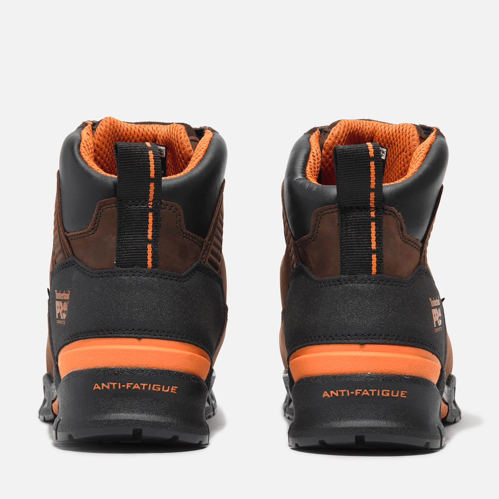 Mens Timberland PRO Endurance EV 6 Waterproof CompToe Work Boot TBL Walnut BrownOrange ALT5