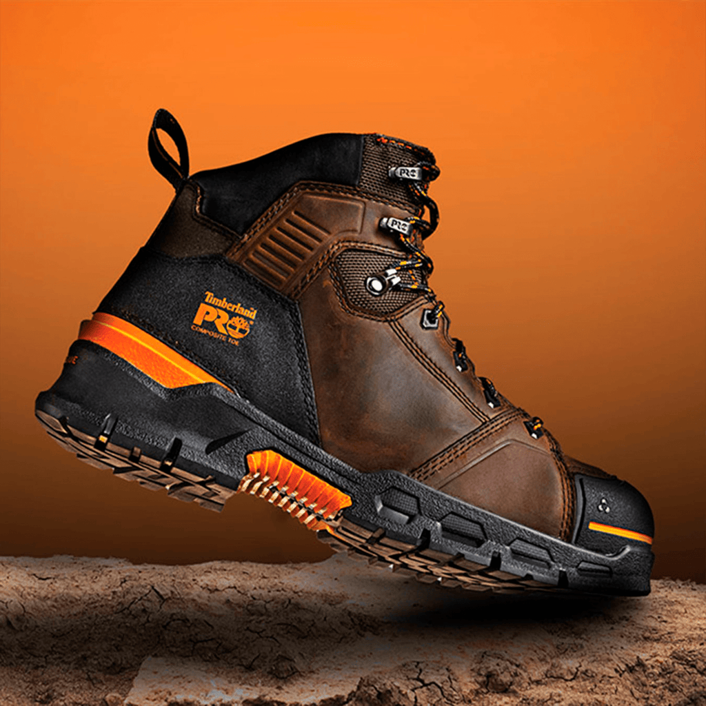 Mens Timberland PRO Endurance EV 6 Waterproof CompToe Work Boot TBL Walnut BrownOrange ALT8