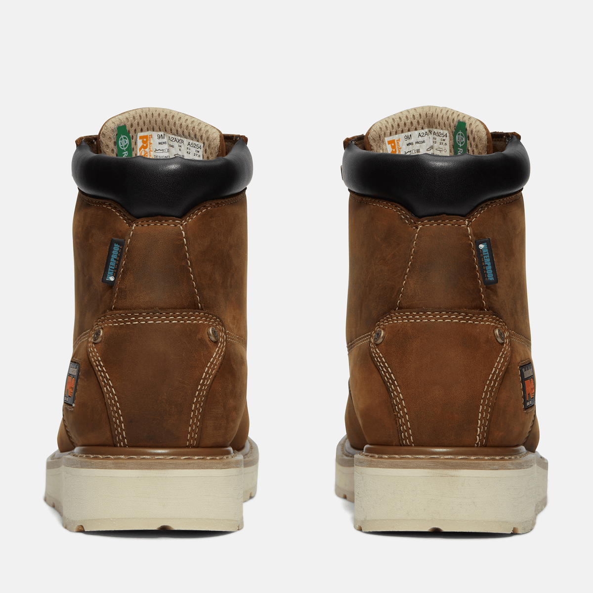 Mens Timberland PRO Gridworks 6 Waterproof MocToe Work Boot TBL Brown FullGrain ALT5
