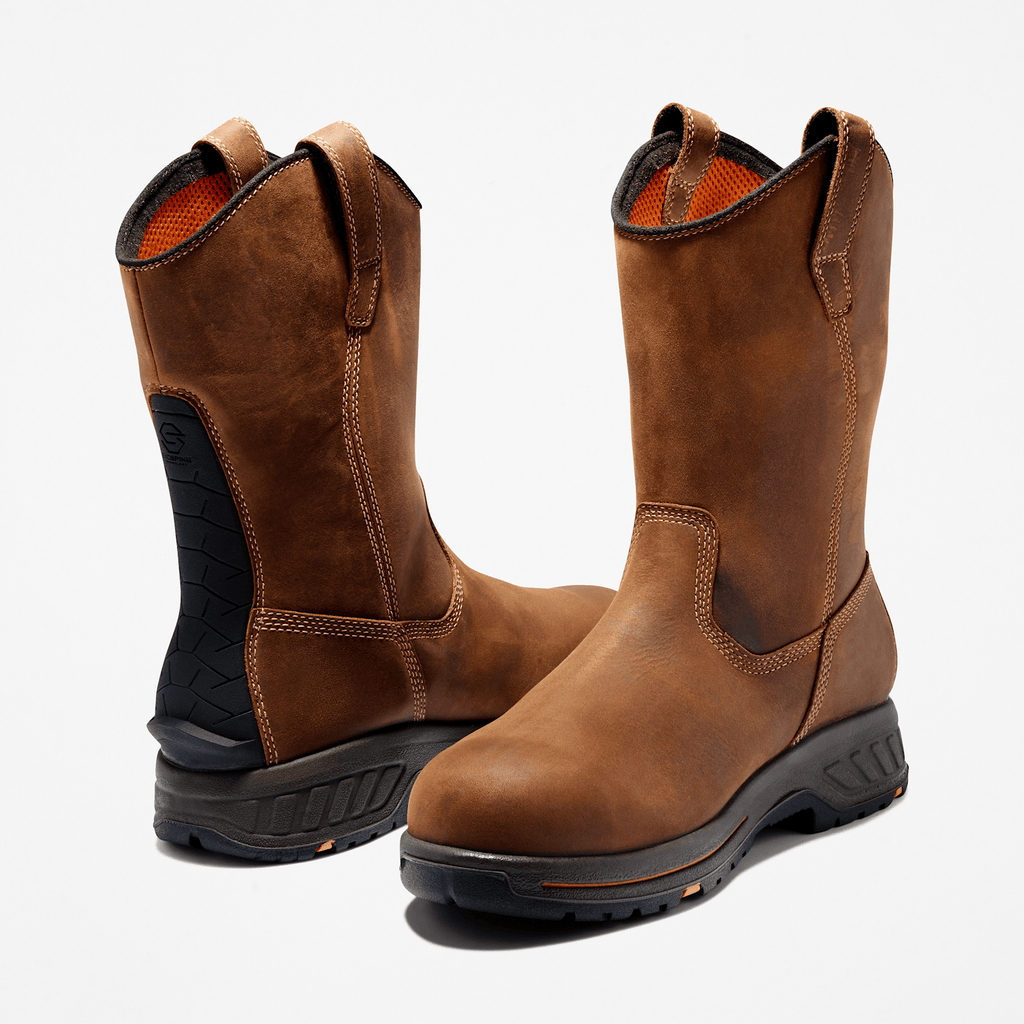 Mens Timberland PRO Helix HD Pull On Composite Toe Waterproof Work Boot TBL Earth Brown ALT5