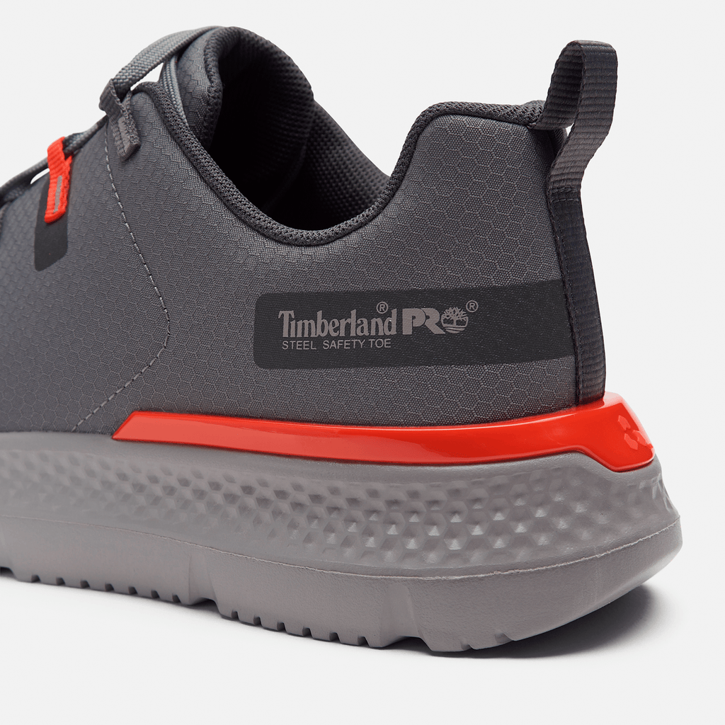 Mens Timberland PRO Intercept Athletic SteelToe Work Sneaker TBL GreyRed ALT7