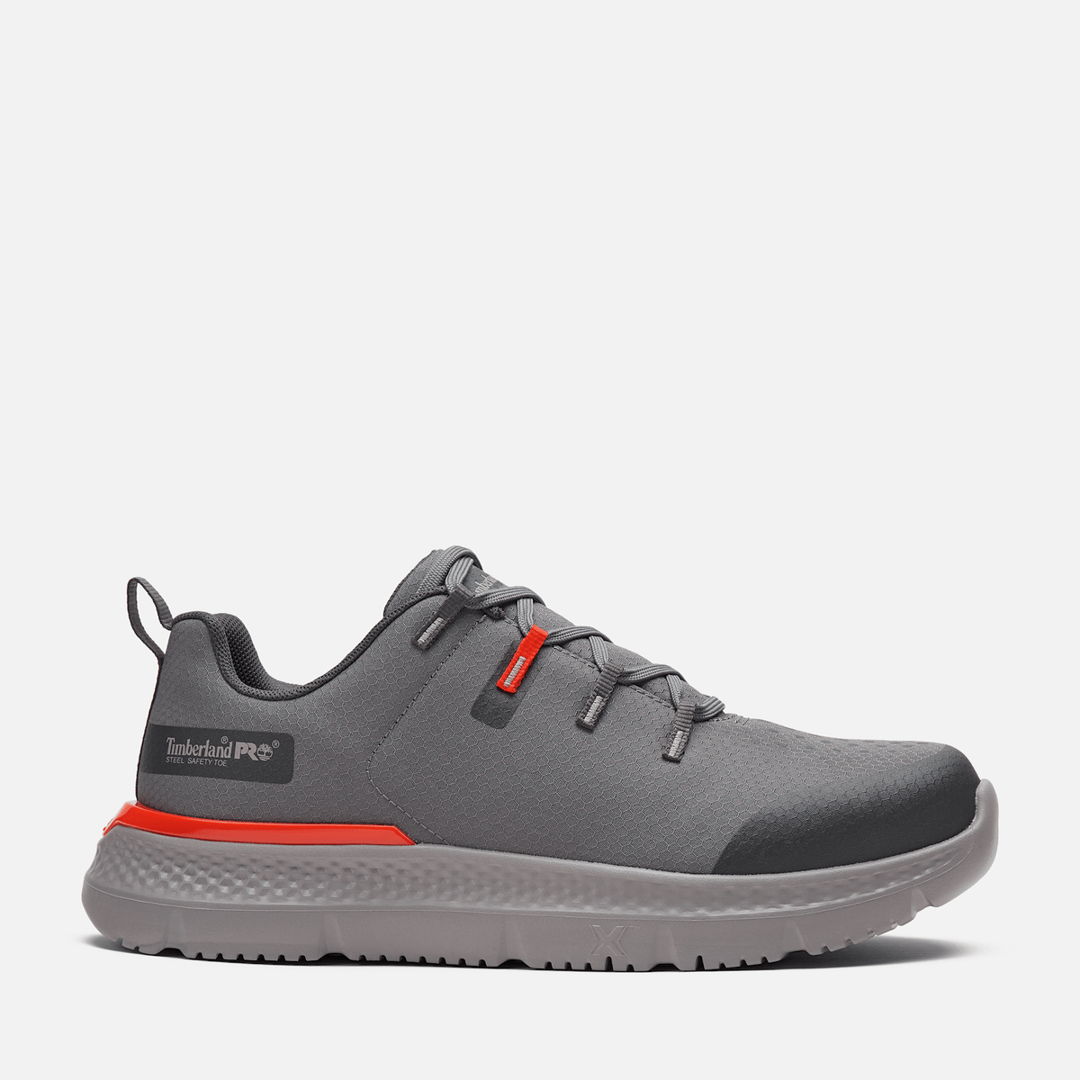 Mens Timberland PRO Intercept Athletic SteelToe Work Sneaker TBL GreyRed HERO