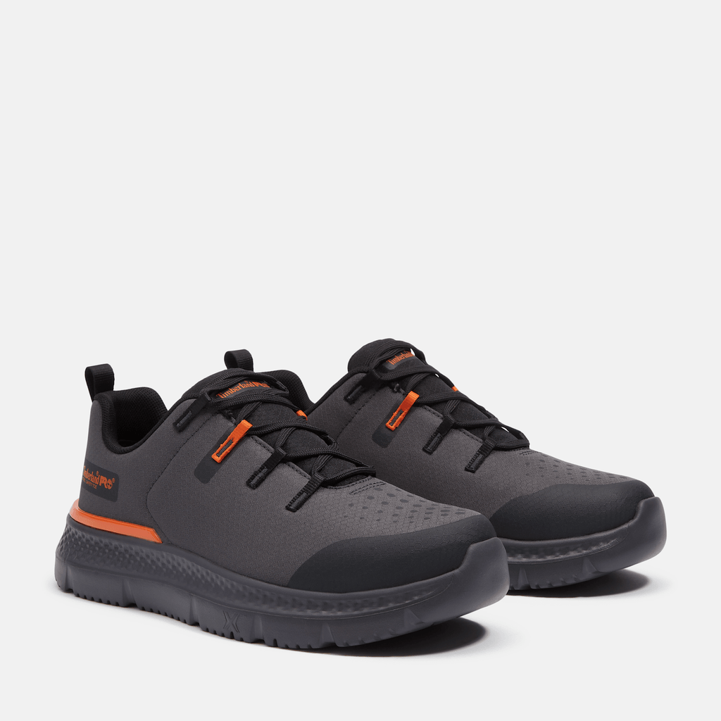 Mens Timberland PRO Intercept Steel Toe Work Sneaker TBL Dark Grey ALT4