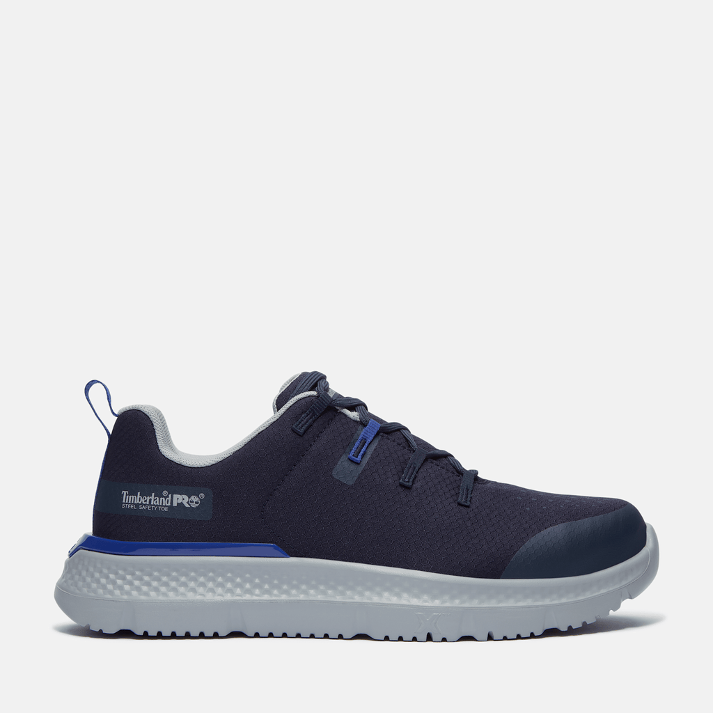 Mens Timberland PRO Intercept Steel Toe Work Sneaker TBL Navy HERO