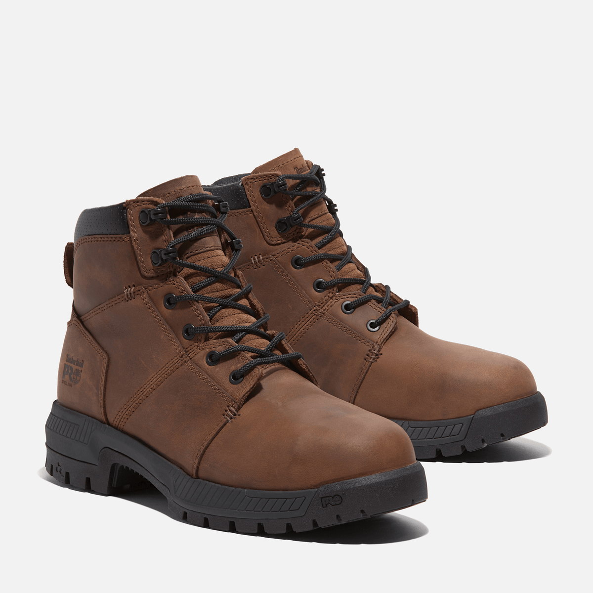 Mens Timberland PRO Montauk 6 Steel Toe Work Boot TBL Brown ALT4
