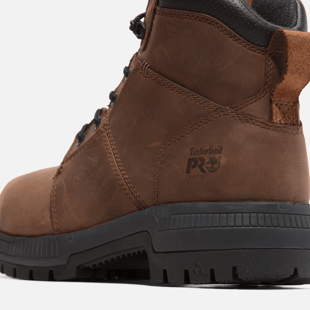 Mens Timberland PRO Montauk 6 Steel Toe Work Boot TBL Brown ALT7