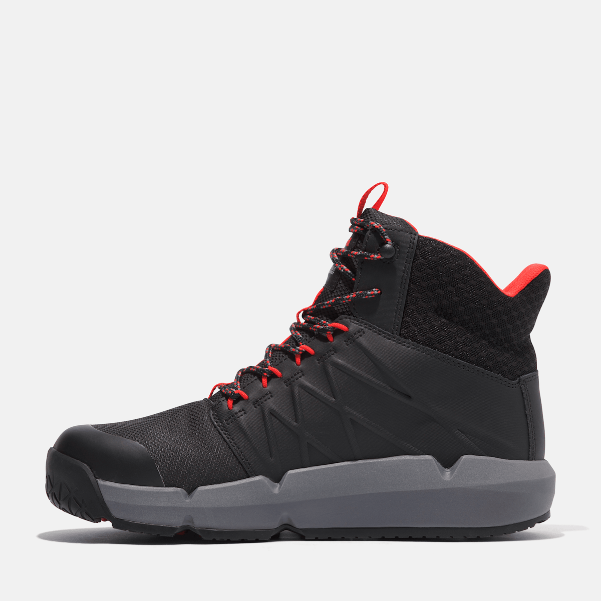 Mens Timberland PRO Morphix Outdoor 6 Waterproof CompToe Work Boot TBL BlackRed ALT6