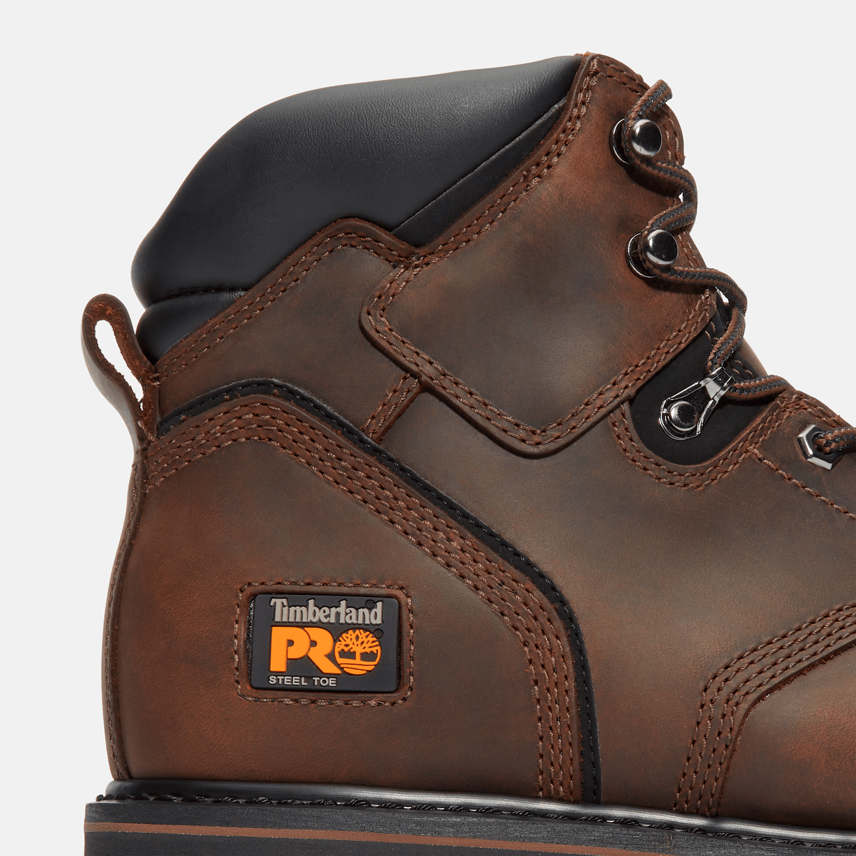 Mens Timberland PRO Pit Boss 6 SteelToe Work Boot TBL Brown ALT7