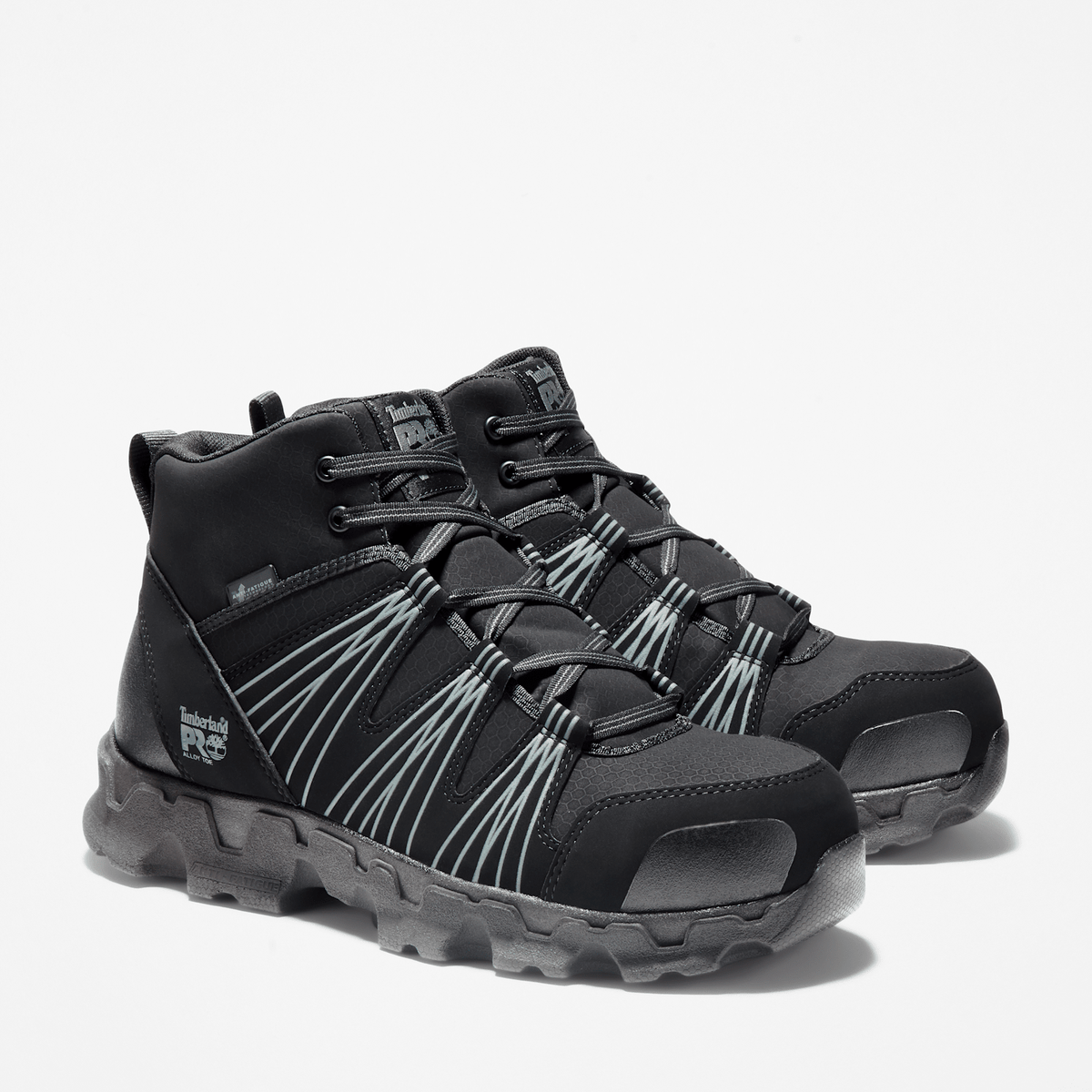 Mens Timberland PRO Powertrain Alloy Toe Work Sneaker TBL Black ALT4