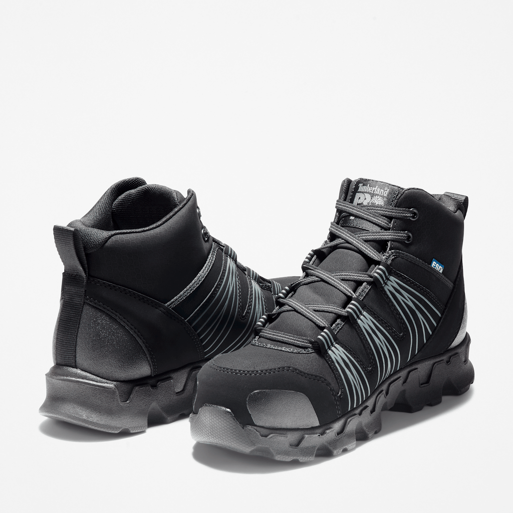 Mens Timberland PRO Powertrain Alloy Toe Work Sneaker TBL Black ALT5