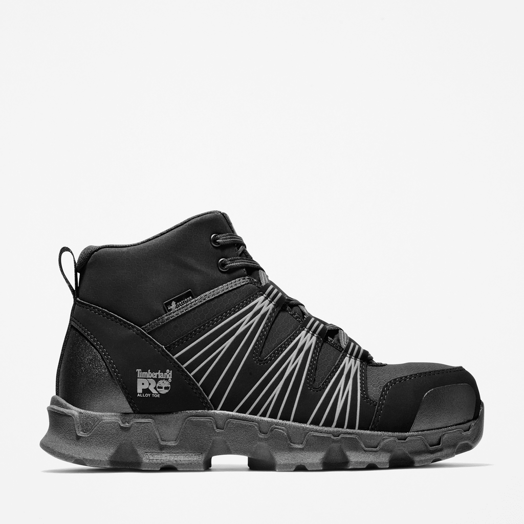 Mens Timberland PRO Powertrain Alloy Toe Work Sneaker TBL Black HERO
