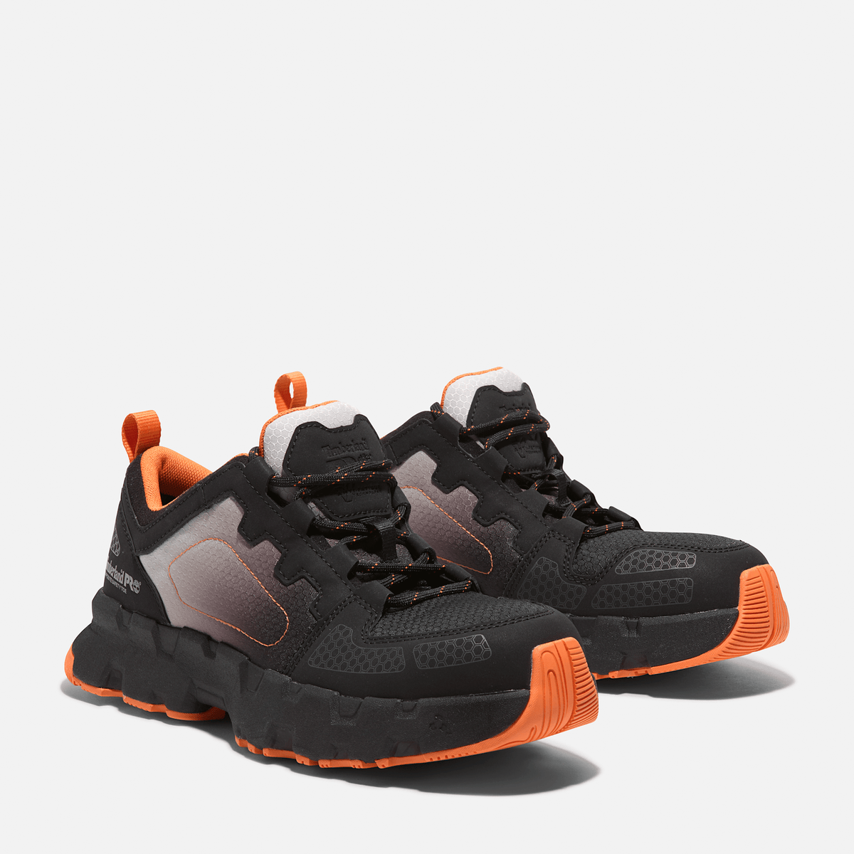 Mens Timberland PRO Powertrain EV CompToe Athletic Work Sneaker TBL GreyOrange ALT4
