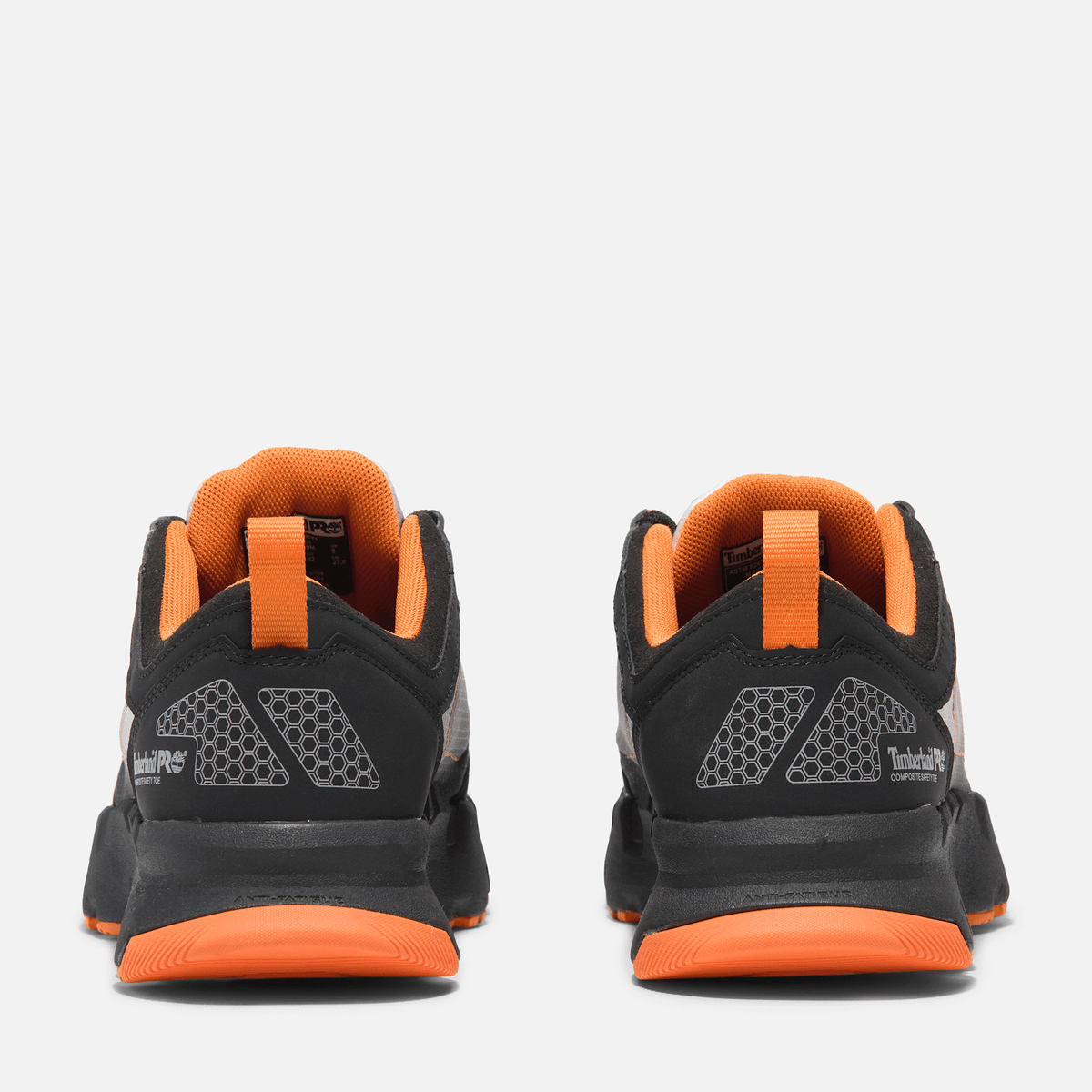 Mens Timberland PRO Powertrain EV CompToe Athletic Work Sneaker TBL GreyOrange ALT5