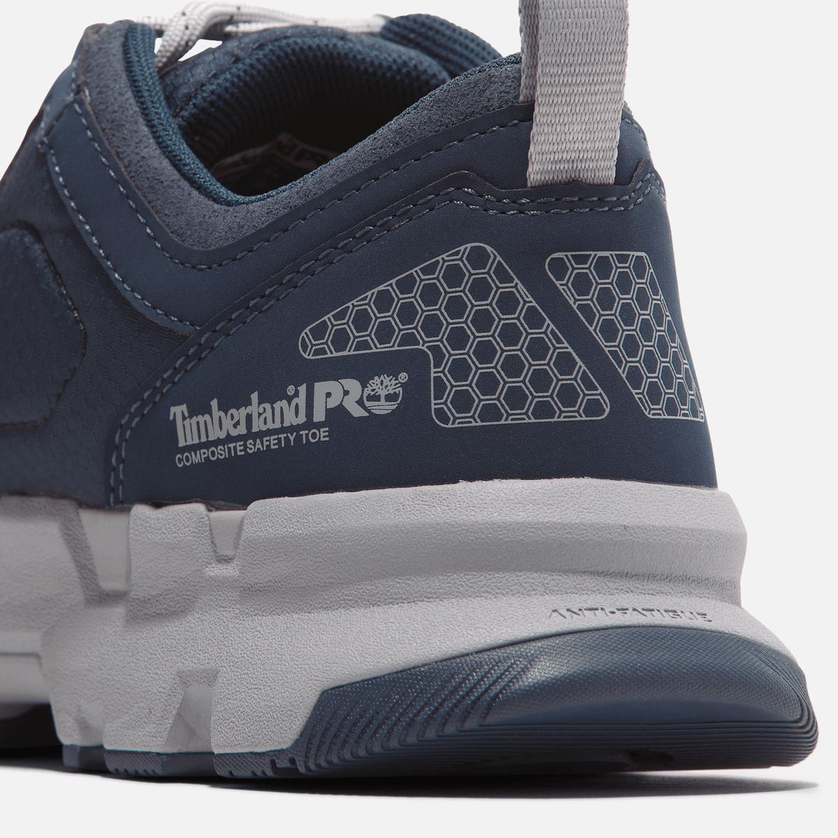 Mens Timberland PRO Powertrain EV Composite Toe Work Sneaker TBL NavyGrey ALT7