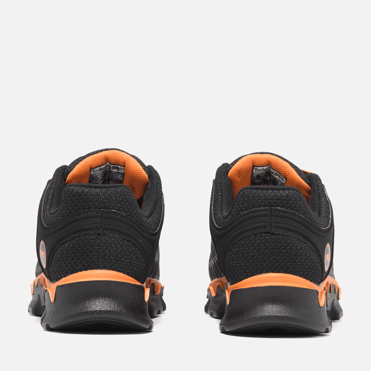 Mens Timberland PRO Powertrain Sport Alloy Toe Work Sneaker TBL BlackOrange ALT5