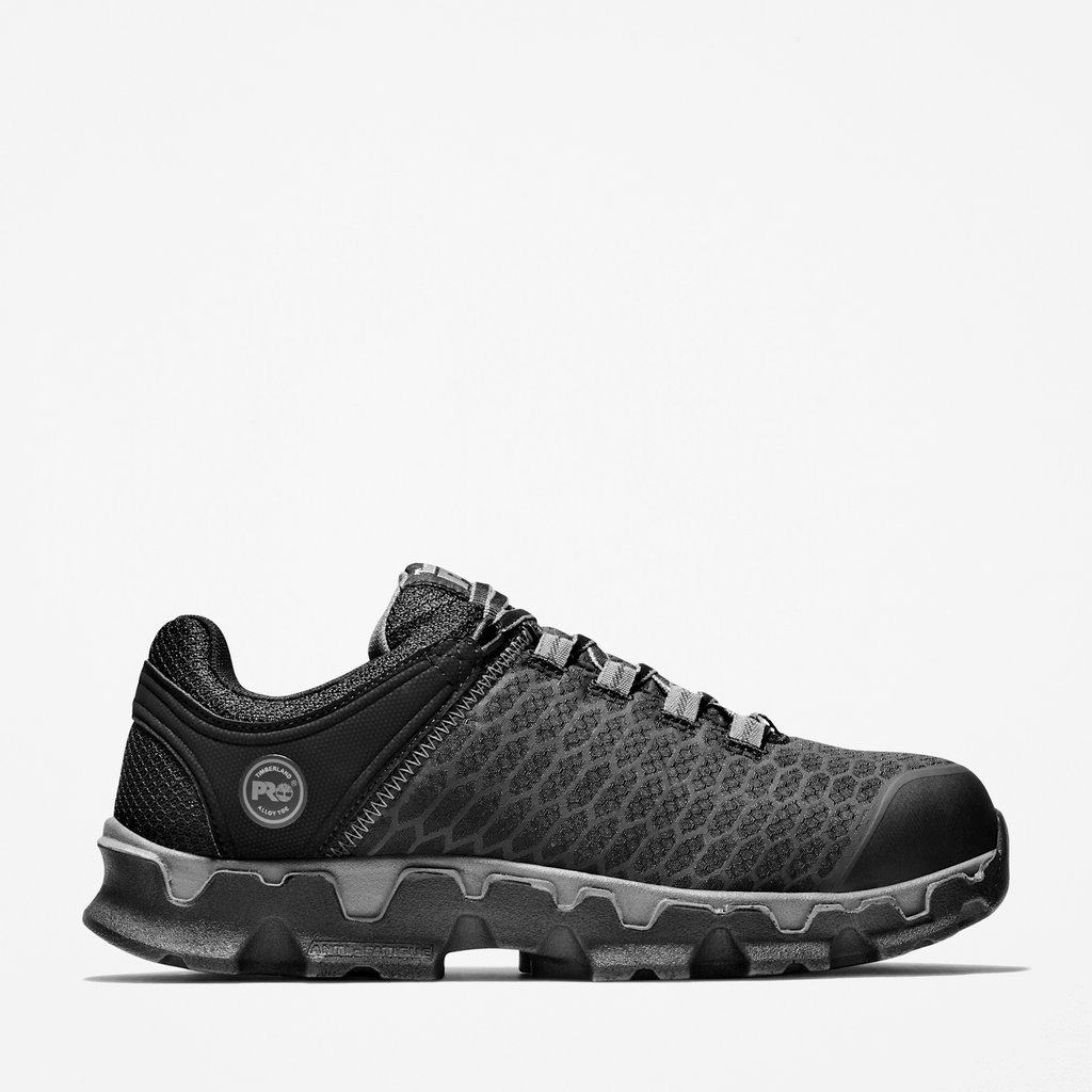 Mens Timberland PRO Powertrain Sport Alloy Toe Work Sneaker TBL Black HERO
