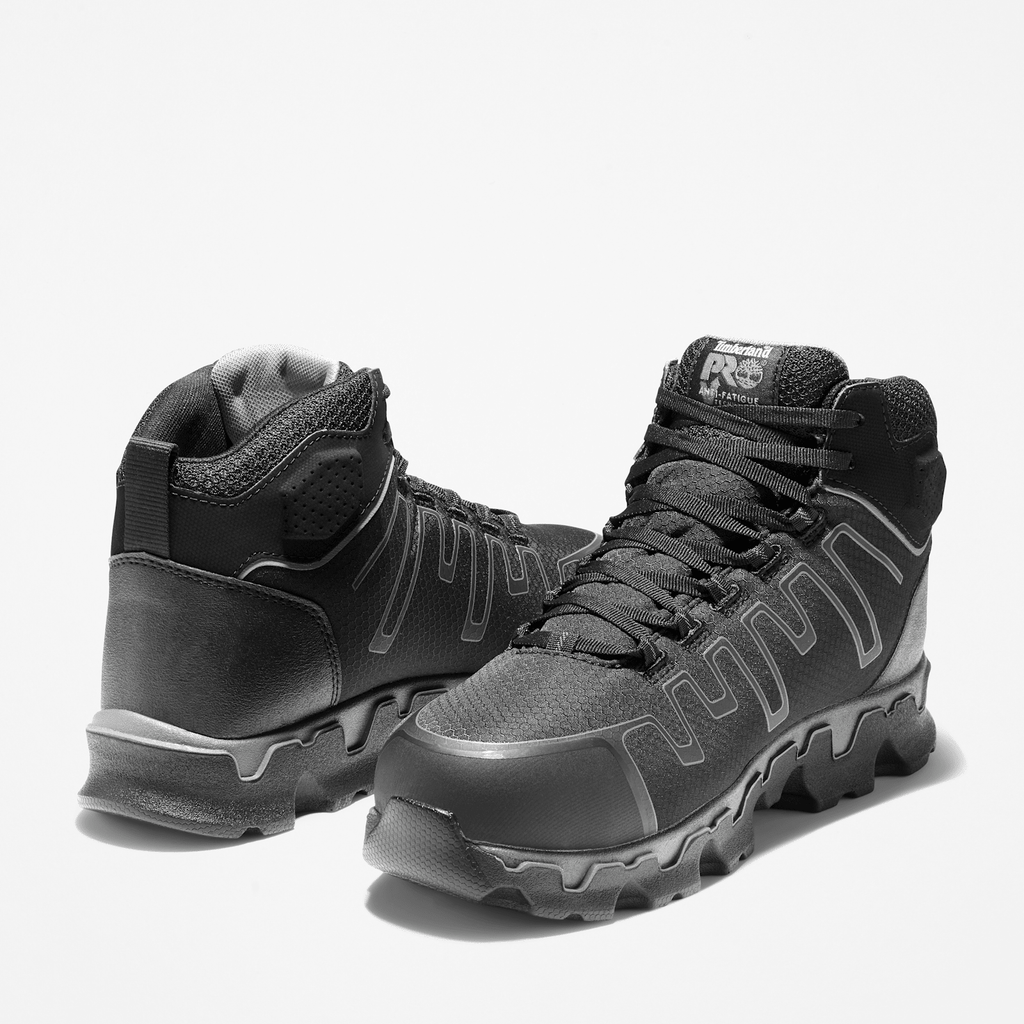 Mens Timberland PRO Powertrain Sport AlloyToe Mid Athletic Work Boot TBL Black ALT5