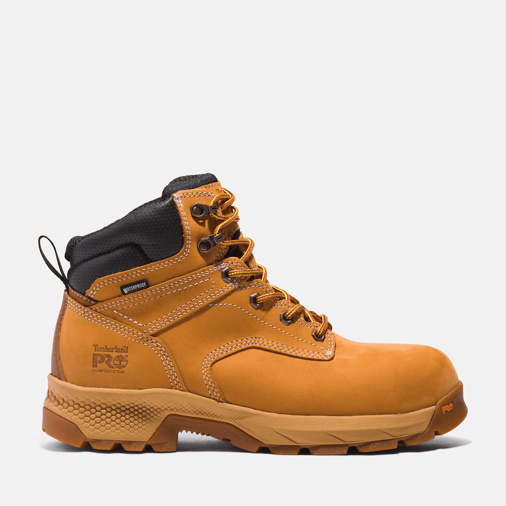 Mens Timberland PRO TiTAN EV 6 Waterproof CompToe Work Boot TBL Wheat HERO