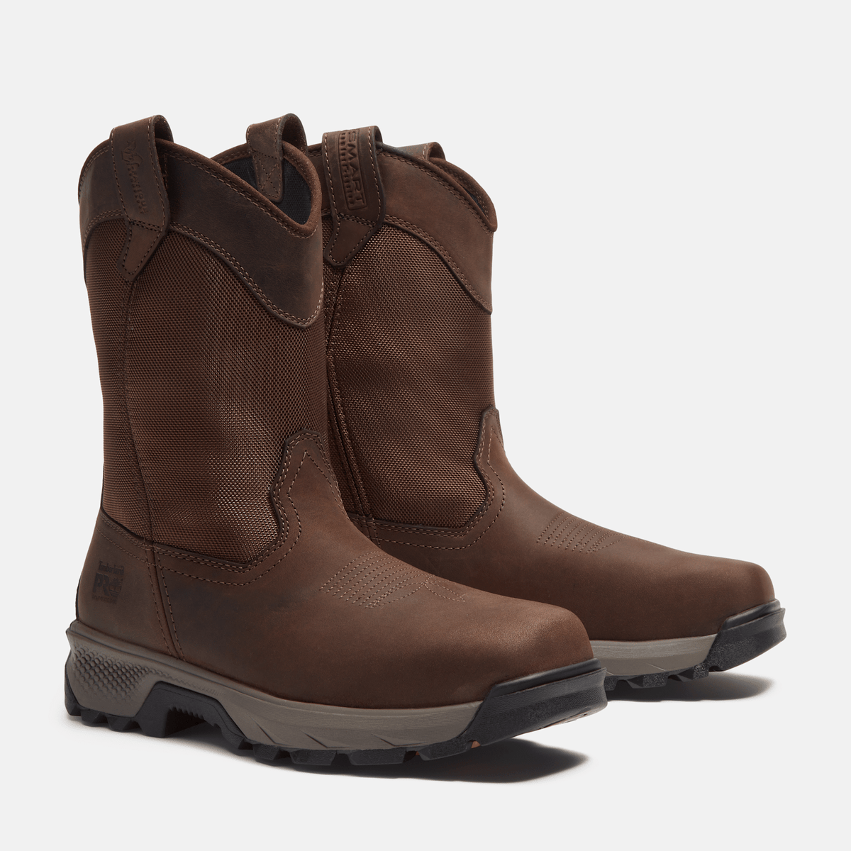 Mens Timberland PRO TiTAN EV PullOn Composite Toe Work Boot TBL Dark Brown FullGrain ALT4