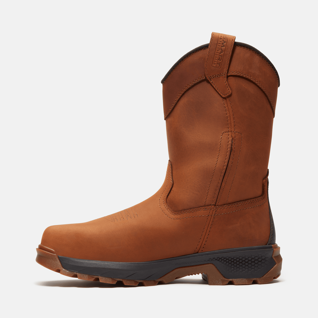 Mens Timberland PRO TiTAN EV PullOn Composite Toe Work Boot TBL Brown ALT6