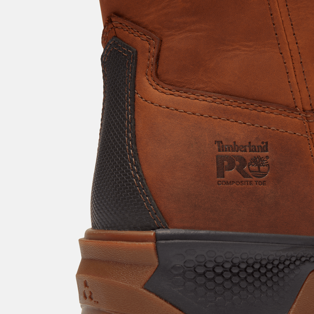 Mens Timberland PRO TiTAN EV PullOn Composite Toe Work Boot TBL Brown ALT7