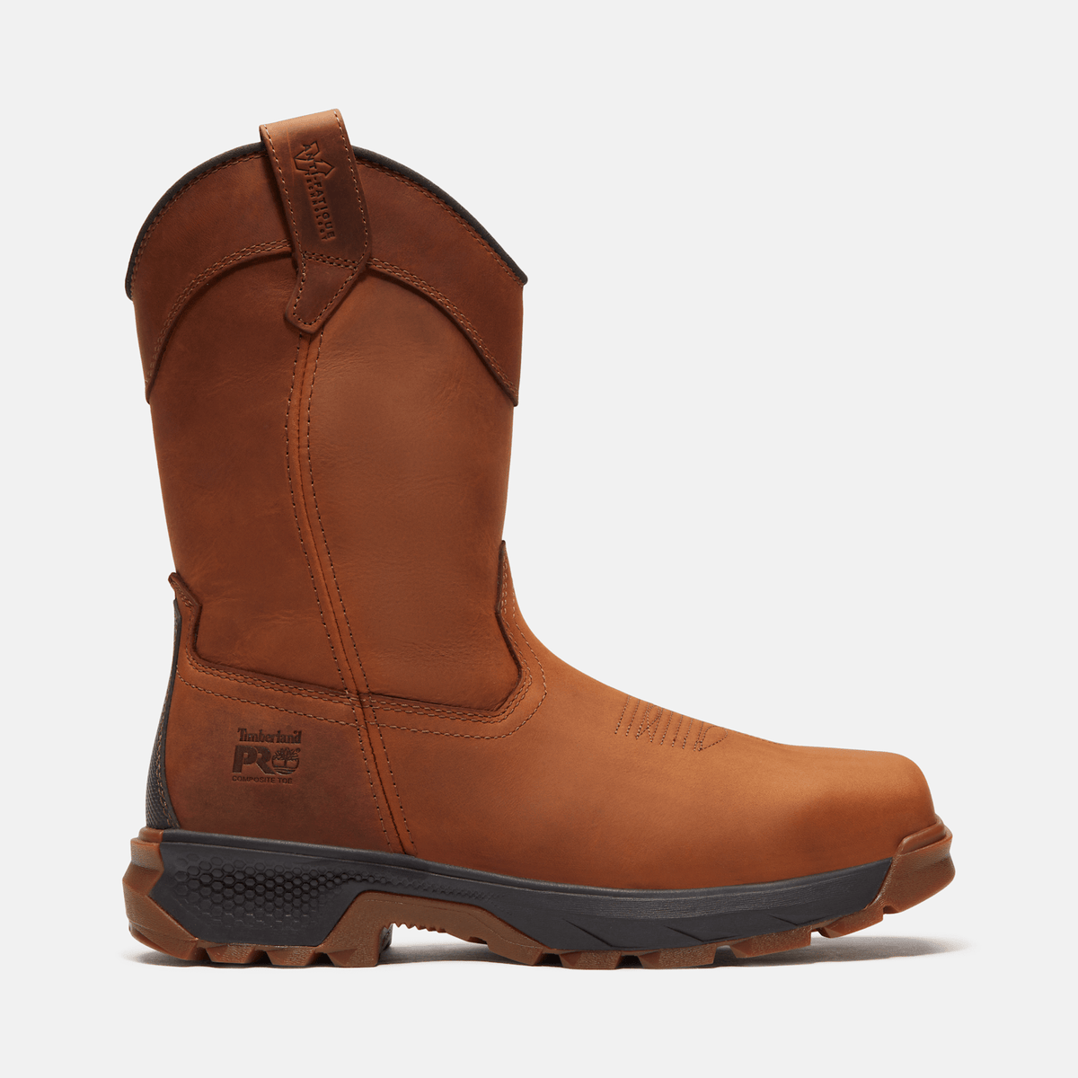 Mens Timberland PRO TiTAN EV PullOn Composite Toe Work Boot TBL Brown HERO