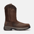 Mens Timberland PRO TiTAN EV PullOn Composite Toe Work Boot TBL Dark Brown FullGrain HERO