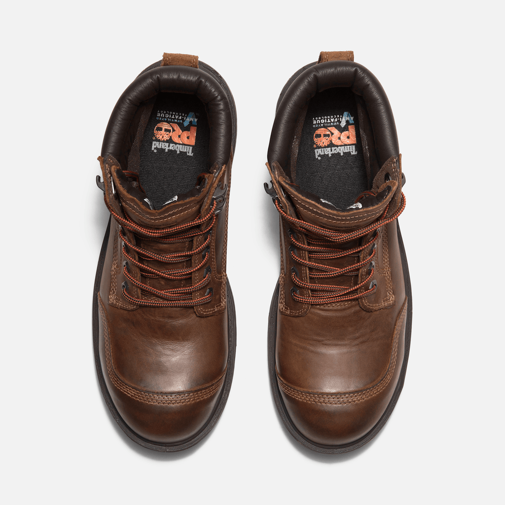 Mens Timberland PRO Whitman 6 Composite Toe Work Boot TBL Dark Brown FullGrain ALT2