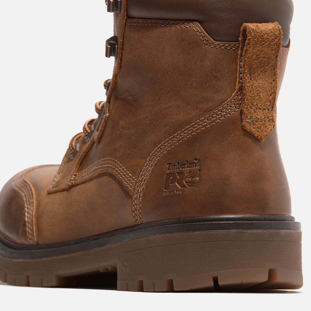 Mens Timberland PRO Whitman 6 Soft Toe Work Boot TBL Medium Brown FullGrain ALT7