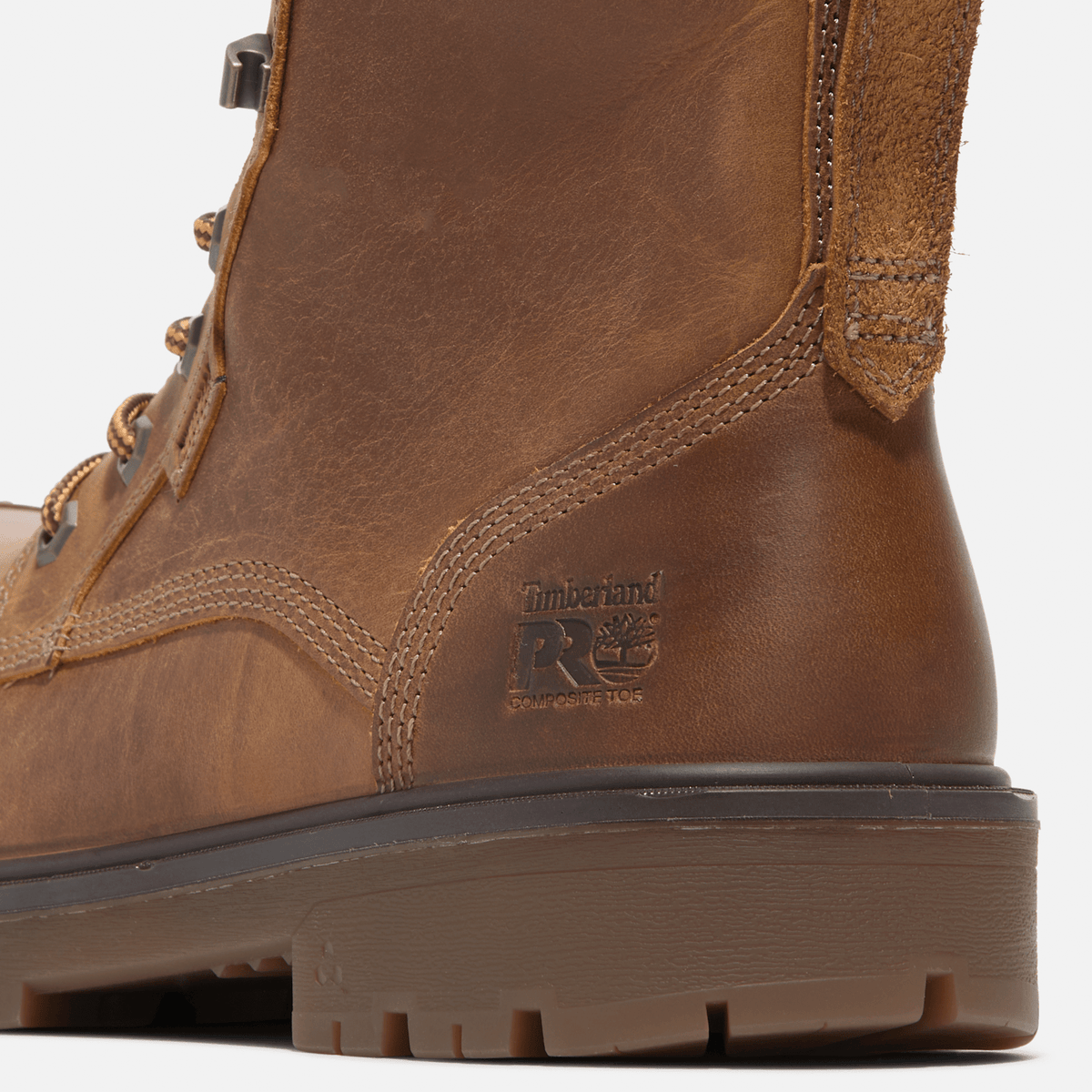 Mens Timberland PRO Whitman 8 Composite Toe Work Boot TBL Medium Brown FullGrain ALT7