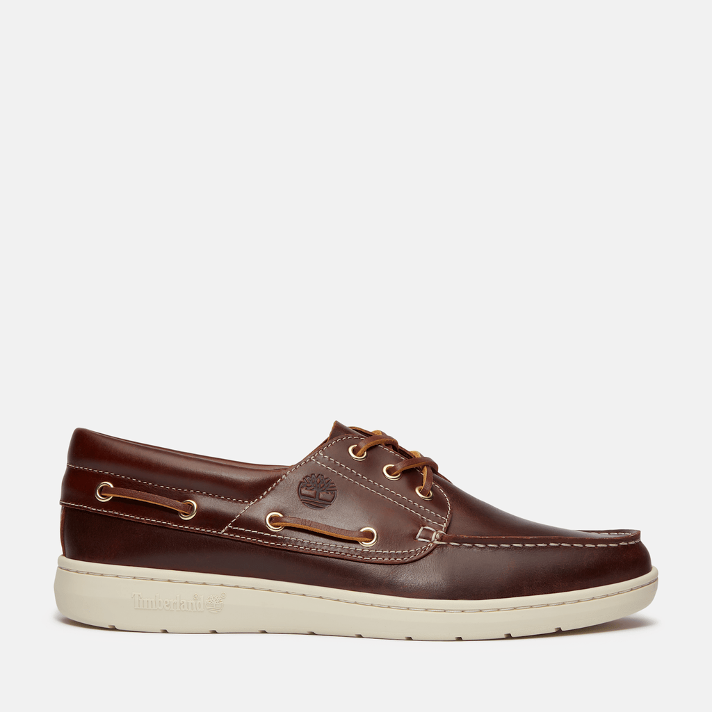 Mens Timberland Portofino Pier Boat Shoe TBL Burgundy FullGrain HERO