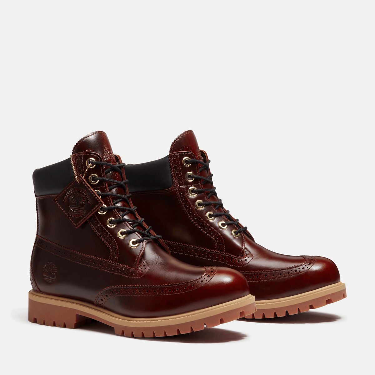 Mens Timberland Premium 6Inch Waterproof Boot TBL Burgundy FullGrain ALT4