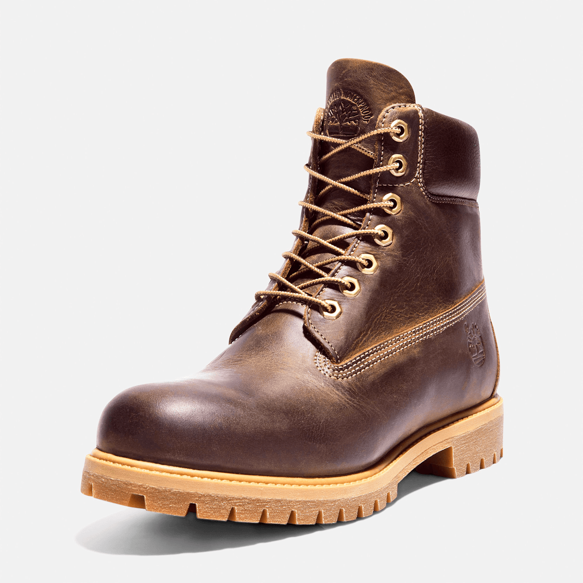 Mens Timberland Premium 6Inch Waterproof Heritage Boot TBL Medium Brown FullGrain ALT8