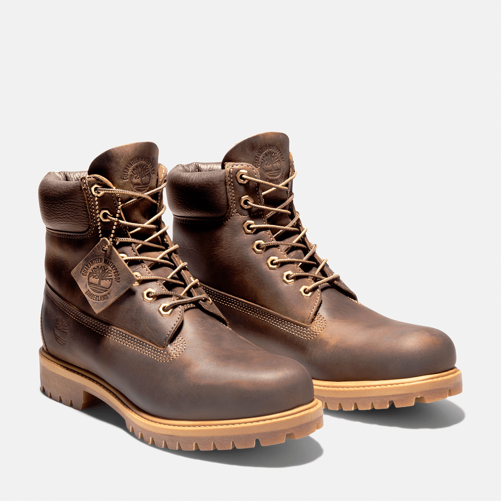 Mens Timberland Premium 6Inch Waterproof Heritage Boot TBL Medium Brown FullGrain ALT4