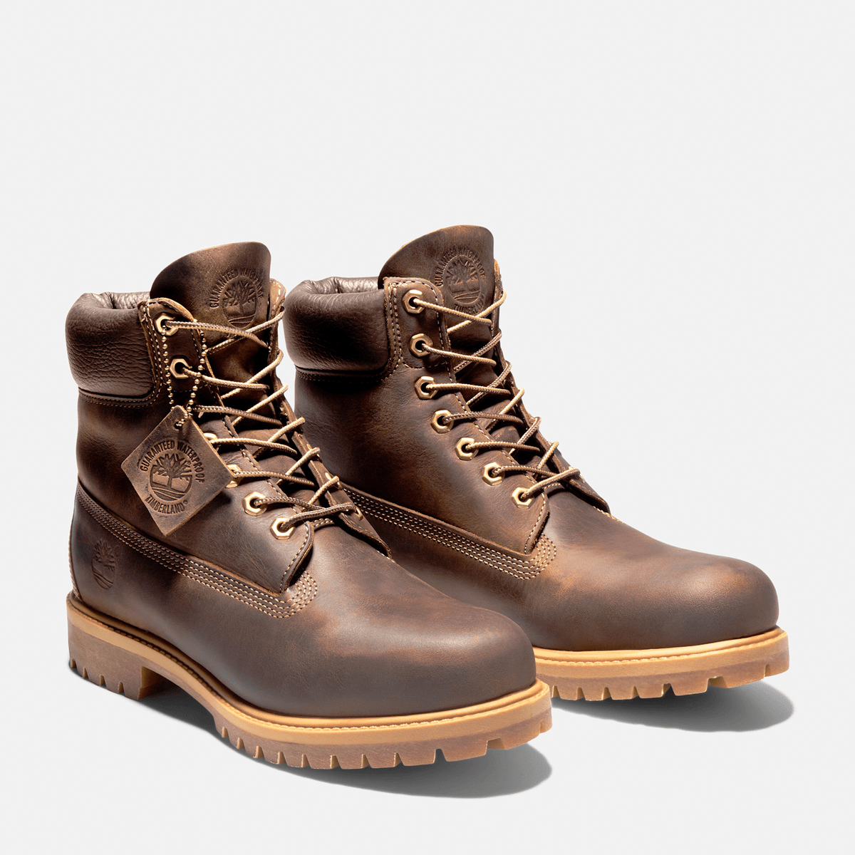Mens Timberland Premium 6Inch Waterproof Heritage Boot TBL Medium Brown FullGrain ALT4