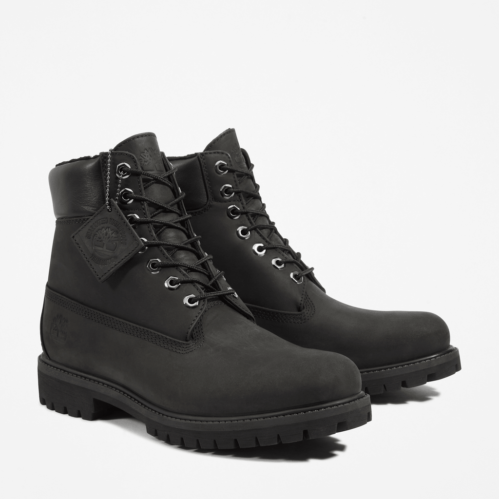 Mens Timberland Premium 6Inch Waterproof WarmLined Boot TBL Black ALT4