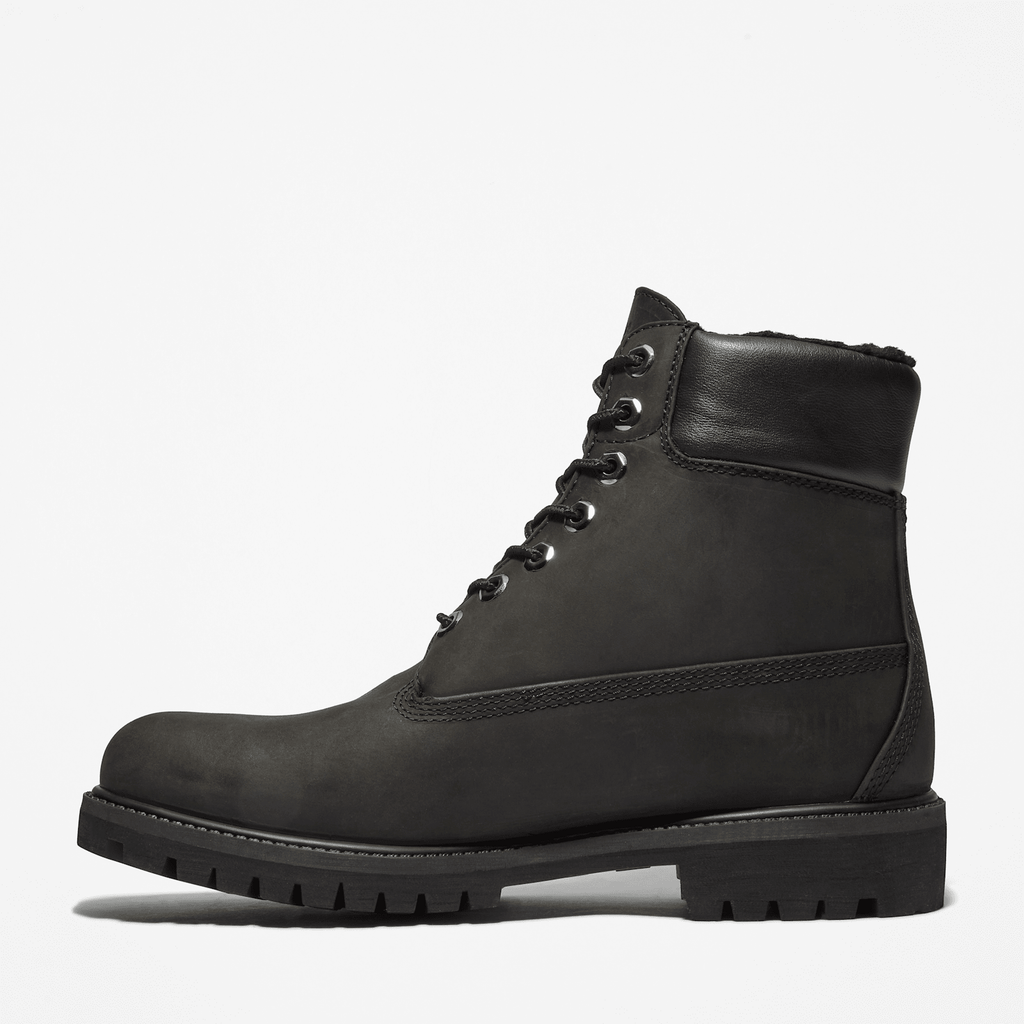 Mens Timberland Premium 6Inch Waterproof WarmLined Boot TBL Black ALT6