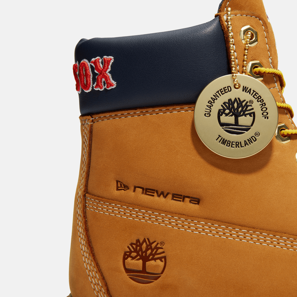 Mens Timberland x New Era Red Sox 6Inch Waterproof Boot TBL Wheat Red Sox ALT8