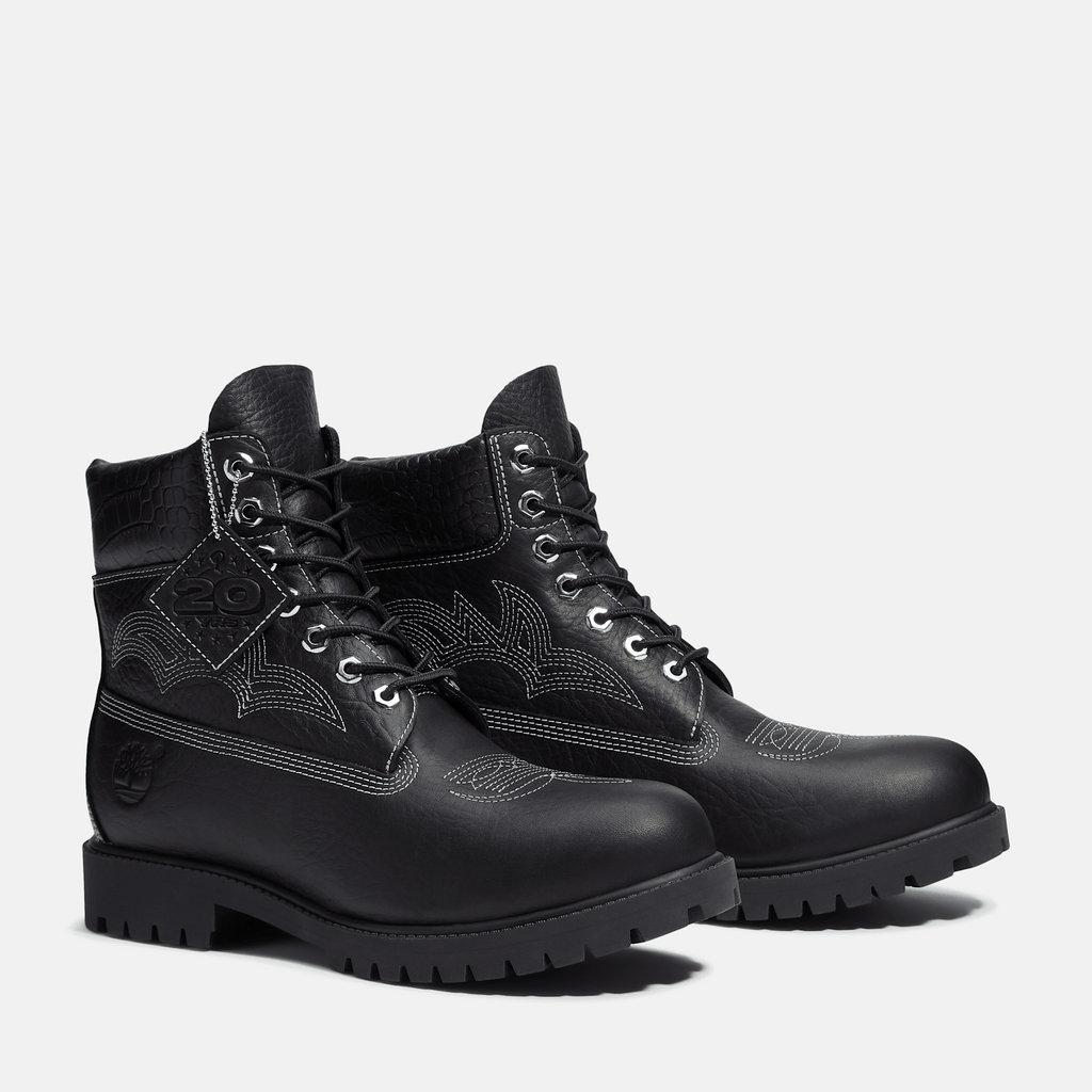 Mens Timberland x Sneaker Politics 6Inch Waterproof Boot TBL Black FullGrain ALT4
