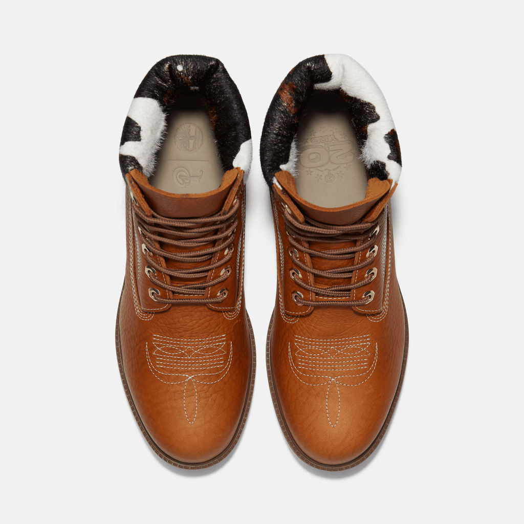 Mens Timberland x Sneaker Politics 6Inch Waterproof Boot TBL Rust FullGrainPrint ALT2