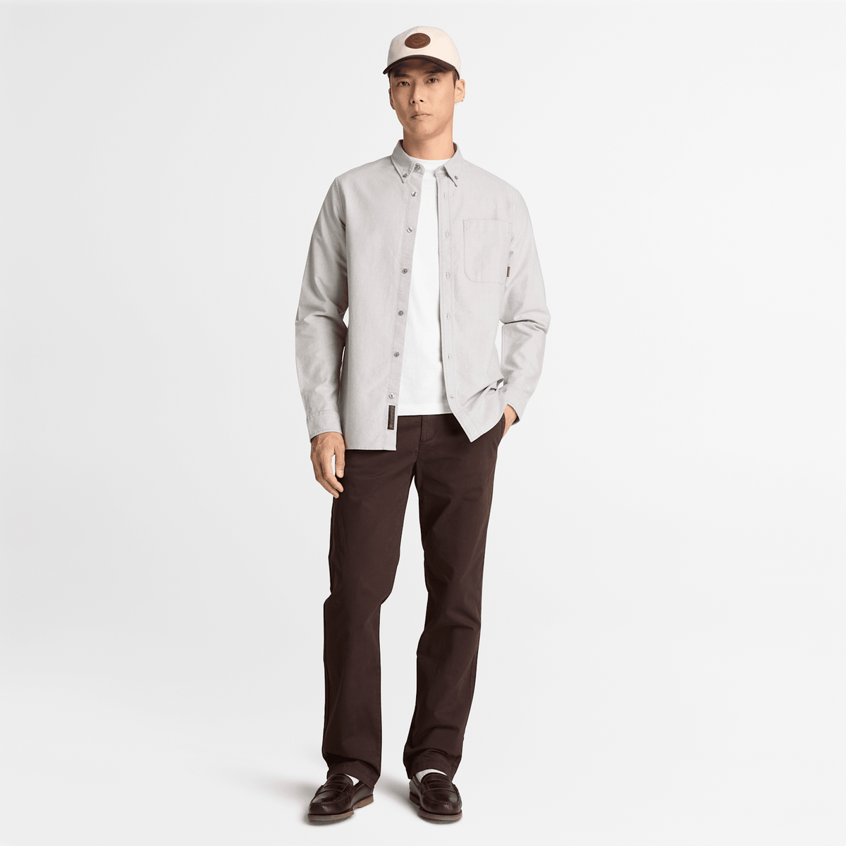 Mens Topsfield Straight Twill Chino Pant TBL Dark Brown ALT2