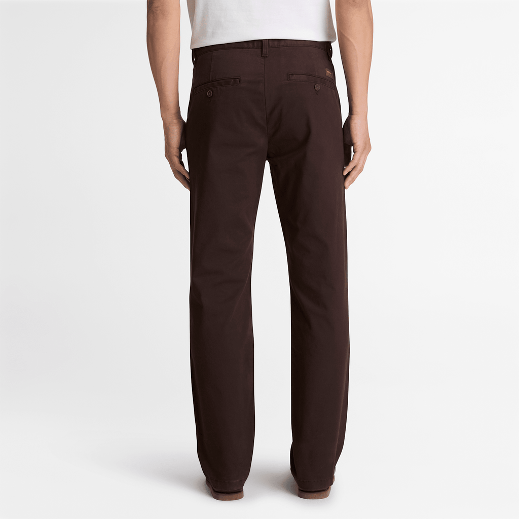 Mens Topsfield Straight Twill Chino Pant TBL Dark Brown ALT8