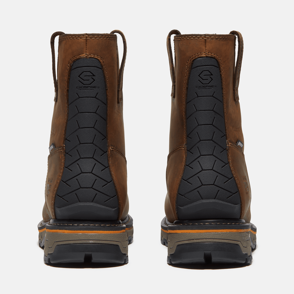Mens True Grit Chelsea Soft Toe Waterproof Work Boot TBL Medium Brown FullGrain ALT5