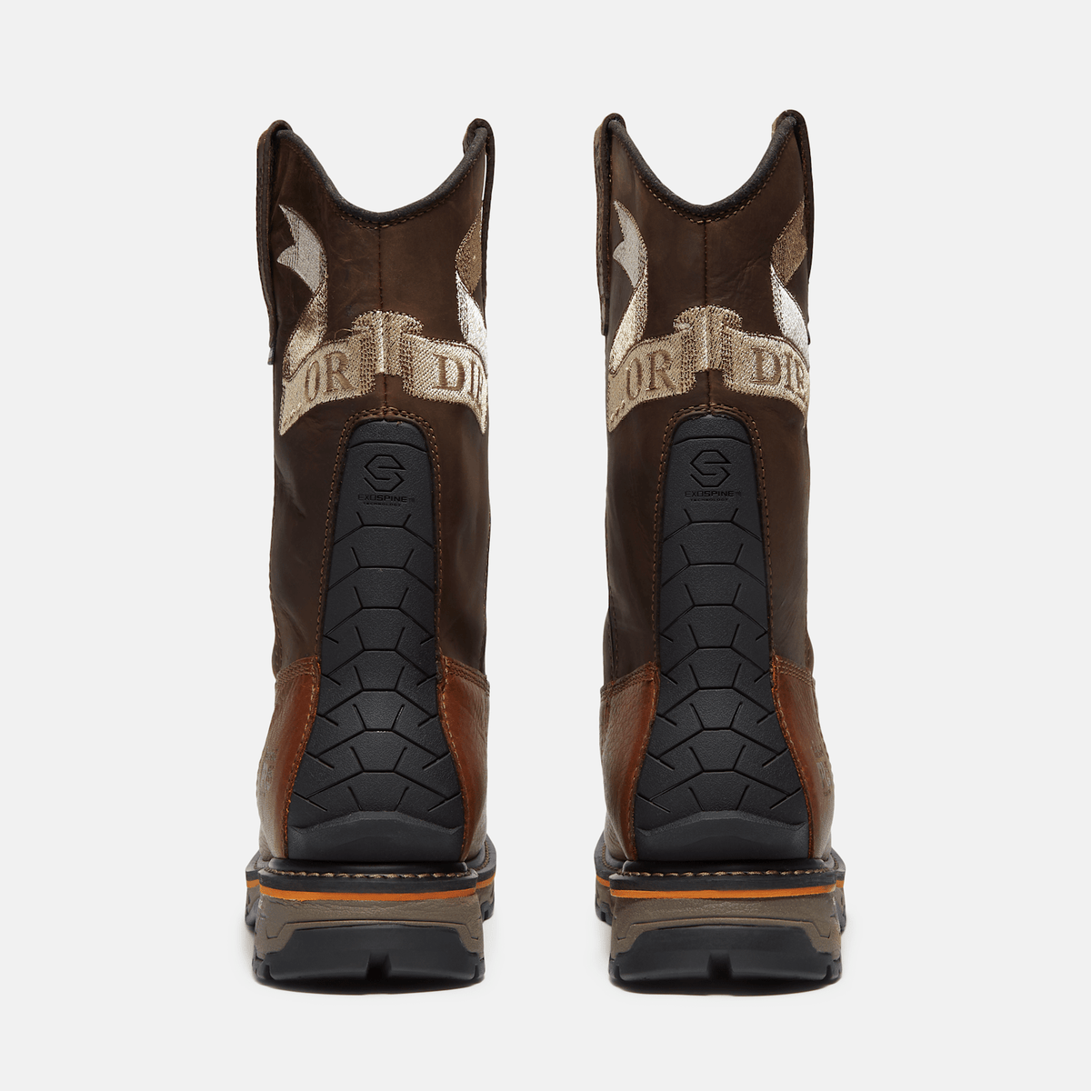 Mens True Grit Live Free or Die PullOn Soft Toe Waterproof Work Boot TBL Medium Brown FullGrain ALT5
