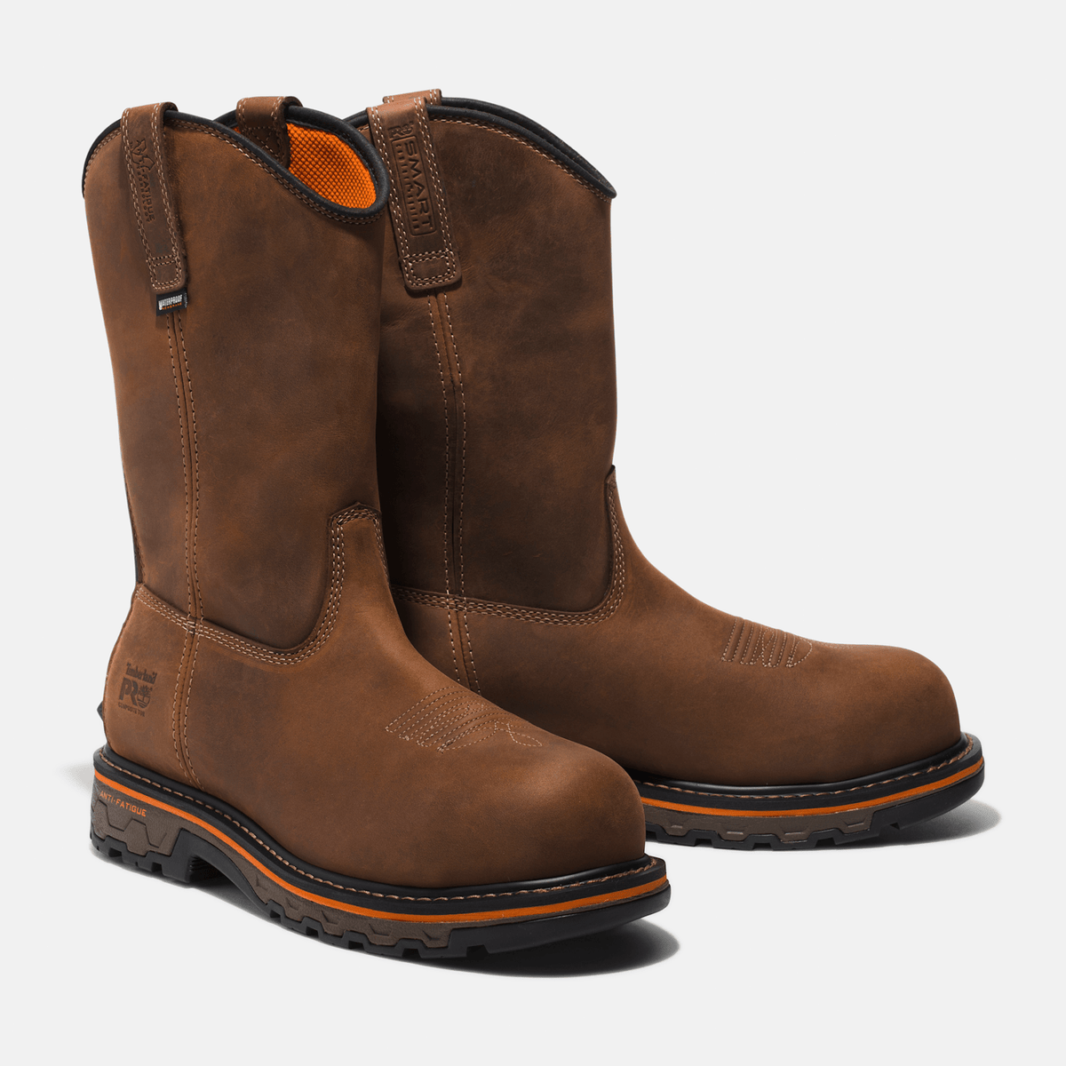 Mens True Grit Pull On Composite Toe Waterproof Work Boot TBL Brown ALT4