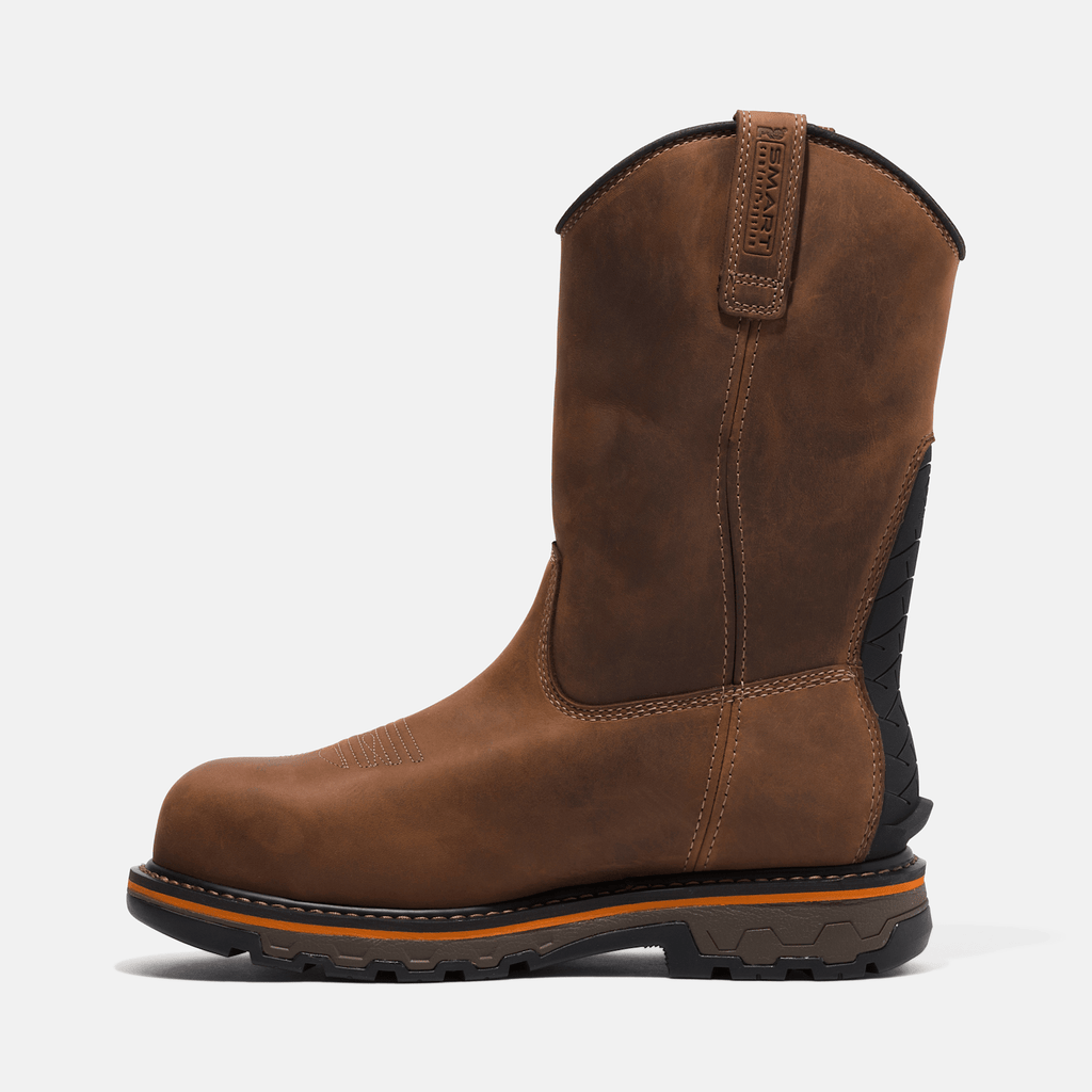 Mens True Grit Pull On Composite Toe Waterproof Work Boot TBL Brown ALT6